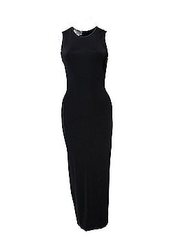 Paco Rabanne Paco Rabanne (Vintage), black long evening dress (stretch) in size FR4O/M. (view 1)
