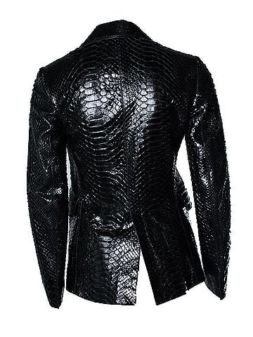 Alaïa Alaia, black python blazer (view 2)
