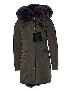 Philipp Plein Philipp Plein, green fur parka with removable lining (view 1)