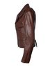Hermès 100% Leather Brown Hermes, leather biker jacket in brown Size 4 - photo 2