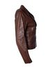 Hermès 100% Leather Brown Hermes, leather biker jacket in brown Size 4 - photo 4