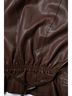 Hermès 100% Leather Brown Hermes, leather biker jacket in brown Size 4 - photo 7