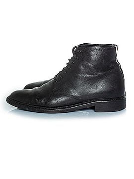 Saint Laurent Saint Laurent Lace up ankle boots in black leather (view 2)