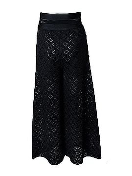 Chanel Chanel, black knit wide leg pants (view 2)