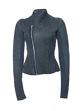 Rick Owens Rick Owens, Lilies Blue bonded Nubuck Campala jacket. (view 1)