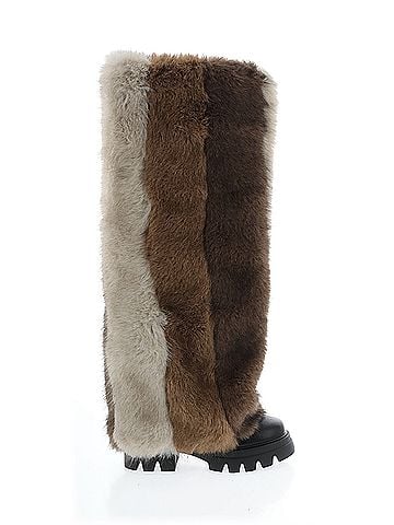 Azalea Wang Jubilant Brown Multi Boot Azalea Wang Boots (view 1)