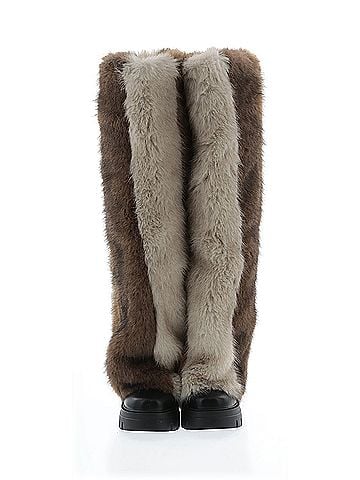 Azalea Wang Jubilant Brown Multi Boot Azalea Wang Boots (view 2)