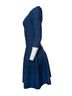Alaïa 100% Other Blue Alaia, blue flared dress with pattern Size 6 - photo 2