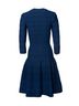 Alaïa 100% Other Blue Alaia, blue flared dress with pattern Size 6 - photo 3