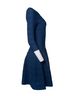 Alaïa 100% Other Blue Alaia, blue flared dress with pattern Size 6 - photo 4