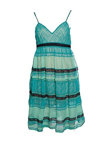 Missoni Missoni M, green sleeveless strap dress (view 1)
