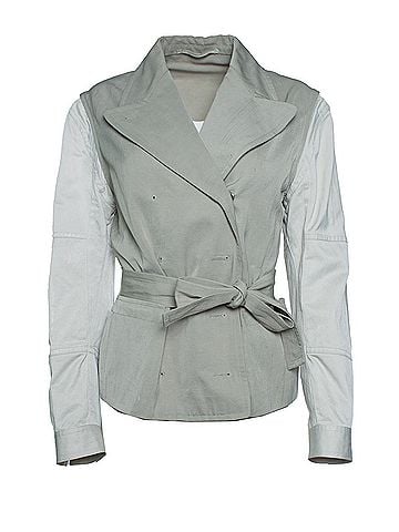 Dries Van Noten Dries van Noten, Blazer trench coat with belt (view 1)