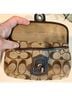 Coach Solid Brown Tan Pink Wristlet One size - photo 6