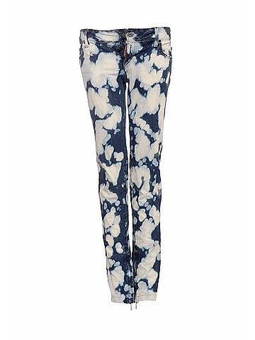 Dsquared2 DSquared2, blue biker jeans with bleach stains (view 1)