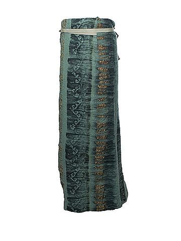 ETRO Etro, green and gold printed maxi skirt (view 2)
