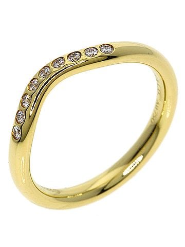 Tiffany & Co. Tiffany &amp; Co. Curved Band Diamond Ring, 18K Yellow Gold, Women's. (view 2)