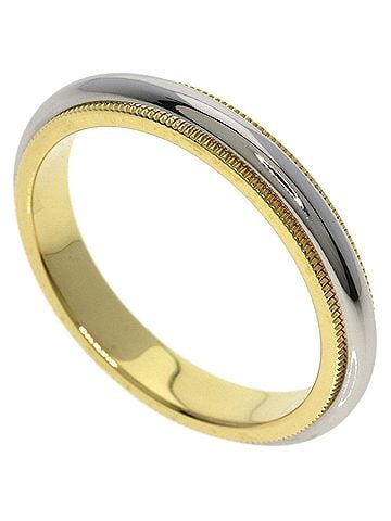 Tiffany & Co. Tiffany &amp; Co. Milgrain Ring, 18K Yellow Gold/PT950, Women's. (view 1)