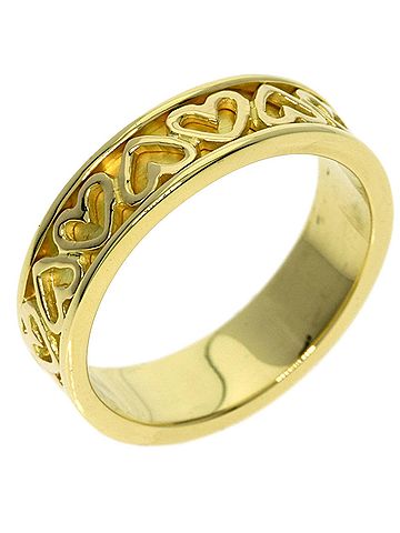 Tiffany & Co. Tiffany &amp; Co. Cutout Heart Ring, 18K Yellow Gold, Women's Ring. (view 2)