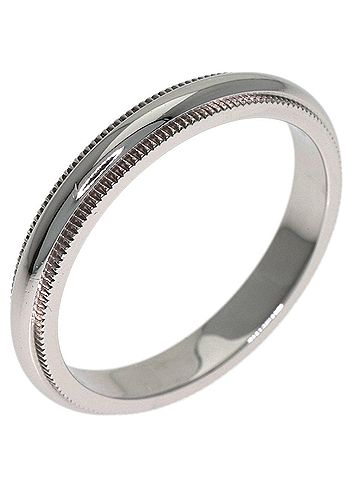 Tiffany & Co. Tiffany &amp; Co. Milgrain Ring, Platinum PT950, Women's Ring. (view 2)