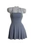 B. Smart 85% Nylon 4% Spandex 100% Polyester 11% Other Blue Cocktail Dress Size 0 - photo 1