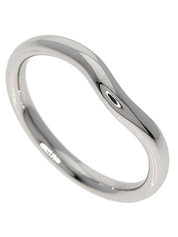 Tiffany & Co. Tiffany &amp; Co. Curved Band Ring, Platinum PT950, Women's Ring. (view 1)