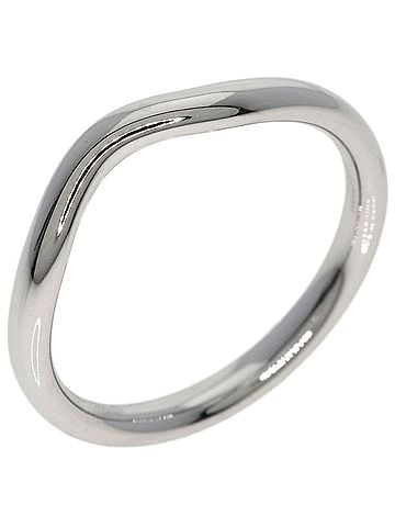 Tiffany & Co. Tiffany &amp; Co. Curved Band Ring, Platinum PT950, Women's Ring. (view 2)