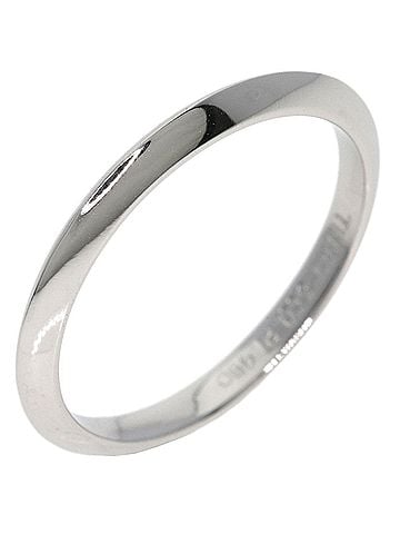 Tiffany & Co. Tiffany &amp; Co. Knife Edge Ring, Platinum PT950, Women's Ring. (view 2)