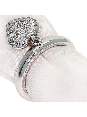 Tiffany & Co. Tiffany &amp; Co. Sentimental Heart Diamond Ring, Platinum PT950, Women's Ring. (view 2)