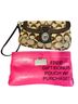 Coach Solid Brown Tan Pink Wristlet One size - photo 1