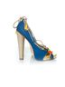 Dsquared2 100% Suede Blue Dsquared2 Blue suede candy pump Size EU 38 1/2 - photo 5
