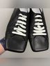Tibi 100% Leather Black White Sneakers Size 9 1/2 - photo 6
