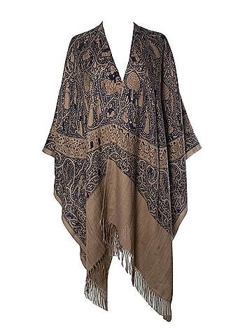 Hermès Hermes, Lalbhai dalpatbhai cashmere poncho (view 1)