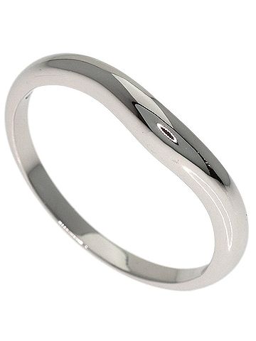Bvlgari Bulgari Curved Band Ring, Platinum PT950, Women's BVLGARI (view 1)