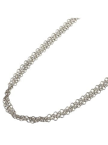 Tiffany & Co. Tiffany &amp; Co. Somerset Mesh Long Necklace, Silver, Women's. (view 1)
