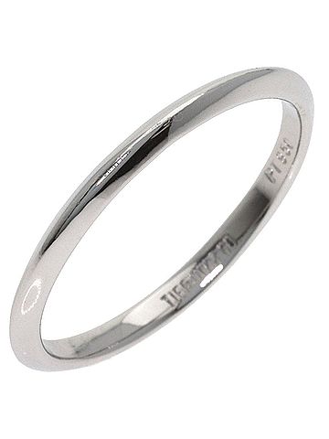 Tiffany & Co. Tiffany &amp; Co. Knife Edge Ring, Platinum PT950, Women's Ring. (view 2)