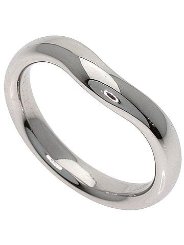 Tiffany & Co. Tiffany &amp; Co. Curved Band Ring, Platinum PT950, Women's Ring. (view 1)