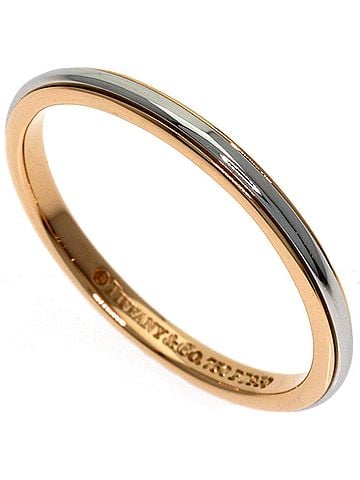 Tiffany & Co. Tiffany &amp; Co. Wedding Ring, 18K Pink Gold/PT950, Women's. (view 1)