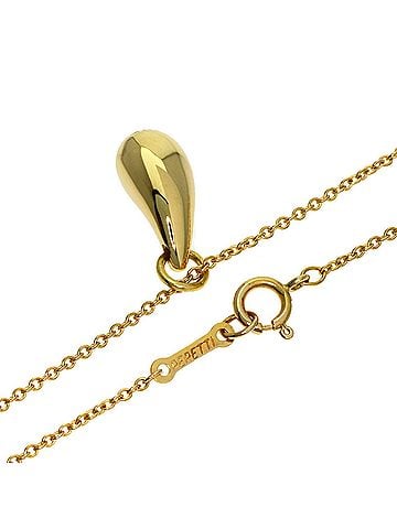 Tiffany & Co. Tiffany &amp; Co. Teardrop Necklace, 18K Yellow Gold, Women's. (view 2)