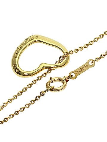 Tiffany & Co. Tiffany &amp; Co. Open Heart Necklace, 18K Yellow Gold, Women's. (view 2)