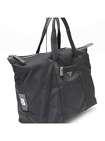 Prada Prada Nylon x Saffiano Leather Duffle Bag 2VC796 - Black (view 2)