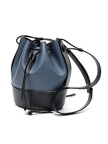 Loewe Loewe Balloon Bag Small Shoulder A686C31X01 326.75AC31 Leather Blue Black (view 1)