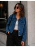 We the Free 100% Cotton Blue Denim Jacket Size M - photo 8