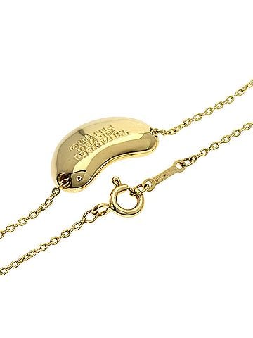 Tiffany & Co. Tiffany Bean Necklace, 18K Yellow Gold, Women's, TIFFANY&amp;Co. (view 2)