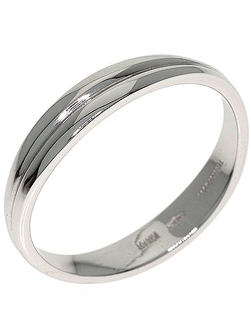 Tiffany & Co. Tiffany &amp; Co. Double Wave Ring, 18K White Gold, Women's. (view 2)