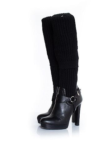 Gucci Gucci Black over knee sock boots (view 1)