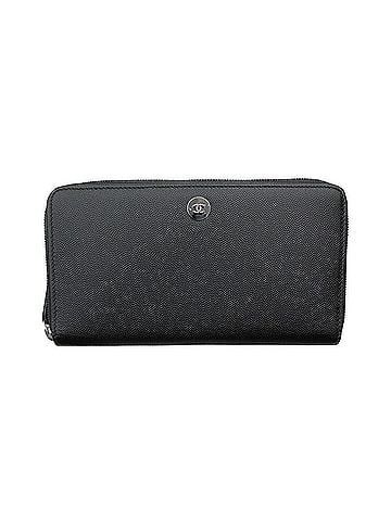 Chanel Black Caviar Silver Cc Organizer Zippy Long Wallet (view 1)
