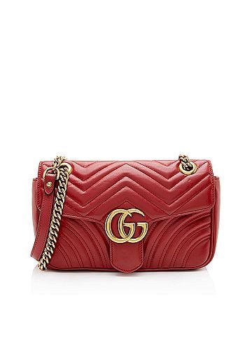 Gucci Gucci Matelasse Leather GG Marmont Medium Flap Bag (view 1)