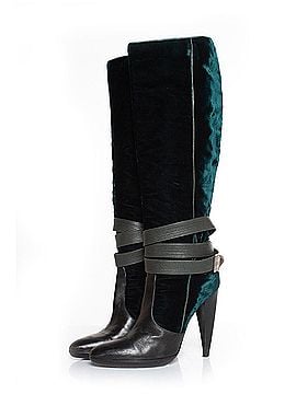 Versace Versace velvet strap boots (view 1)