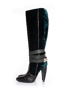 Versace Versace velvet strap boots (view 2)