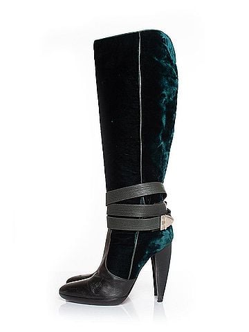 Versace Versace velvet strap boots (view 2)